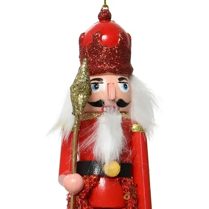 Buy Nøddeknækker m ophæng, rød, 17cm