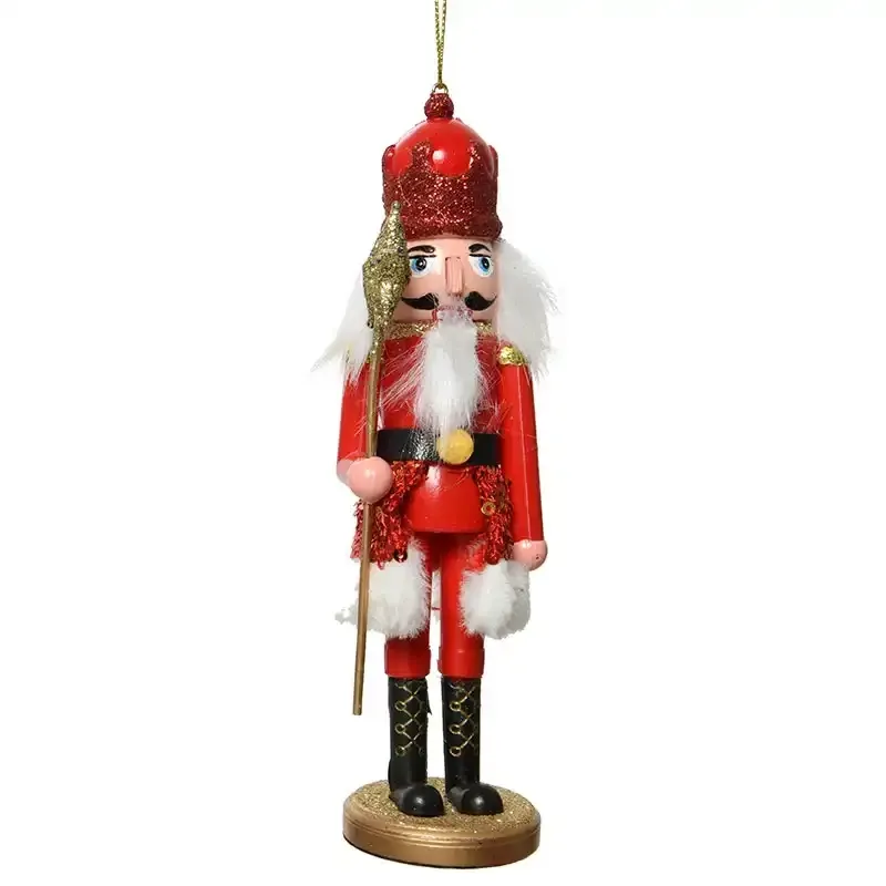 Buy Nøddeknækker m ophæng, rød, 17cm