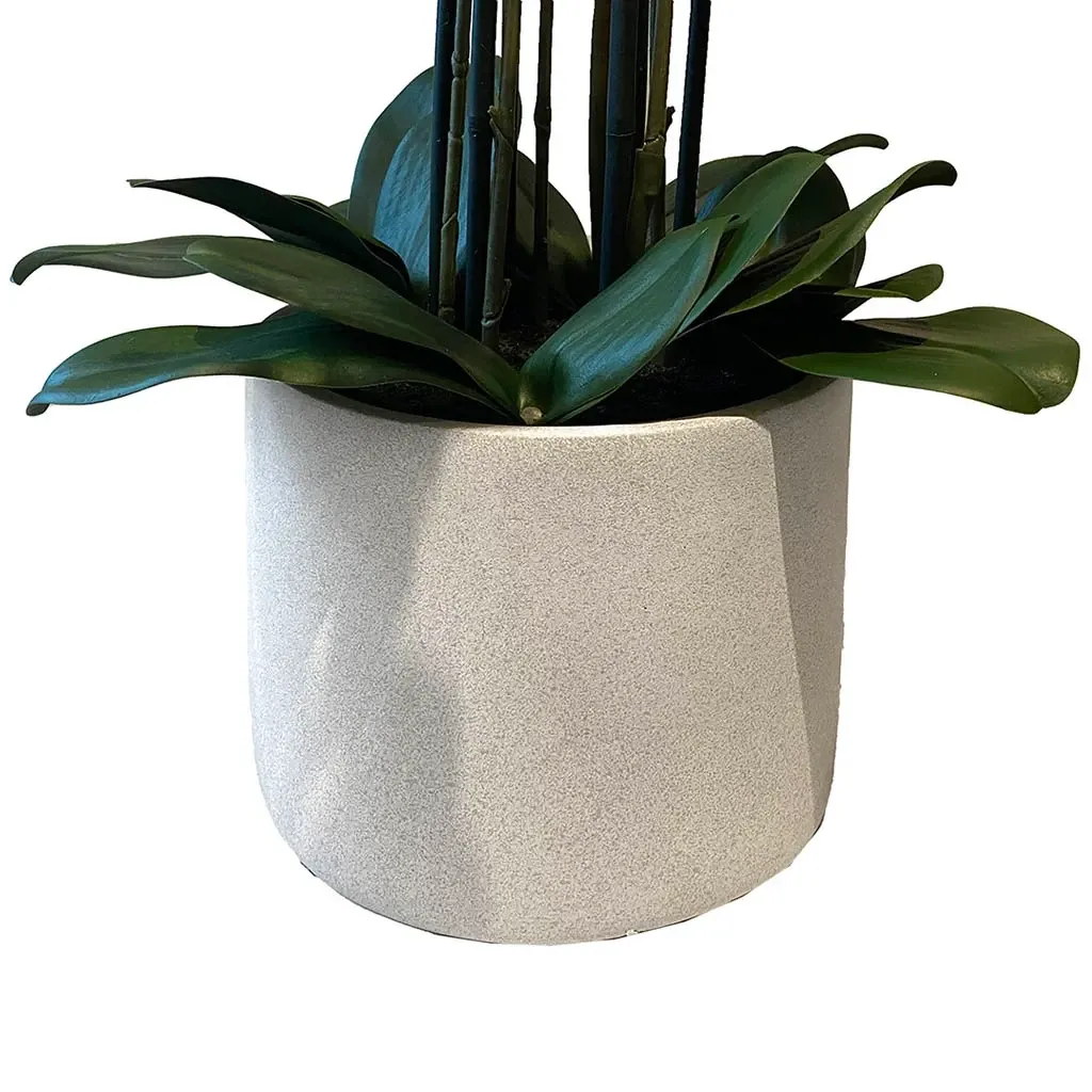Buy Orkide i potte, hvid, 100cm, kunstig blomst