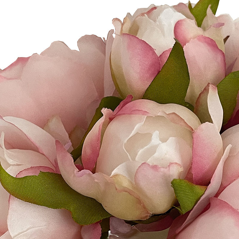 Buy Pæon buket, lyserød, 8 stk, 24cm, kunstig