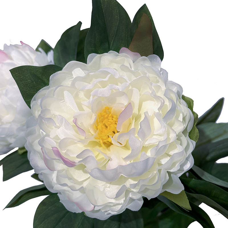 Buy Pæon i potte, 57cm, hvid, kunstig blomst