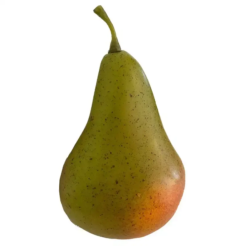 Buy Pære, grøn/rød, 11cm, kunstig frugt