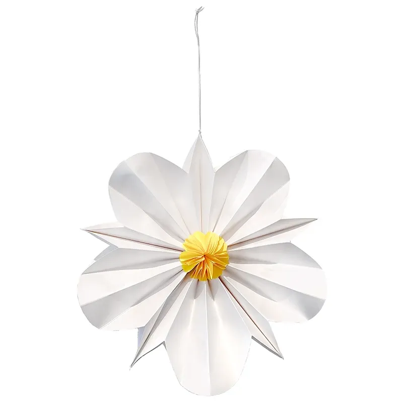 Buy Papirsblomst, hvid, Ø30cm, 2 stk/ pk. kunstig