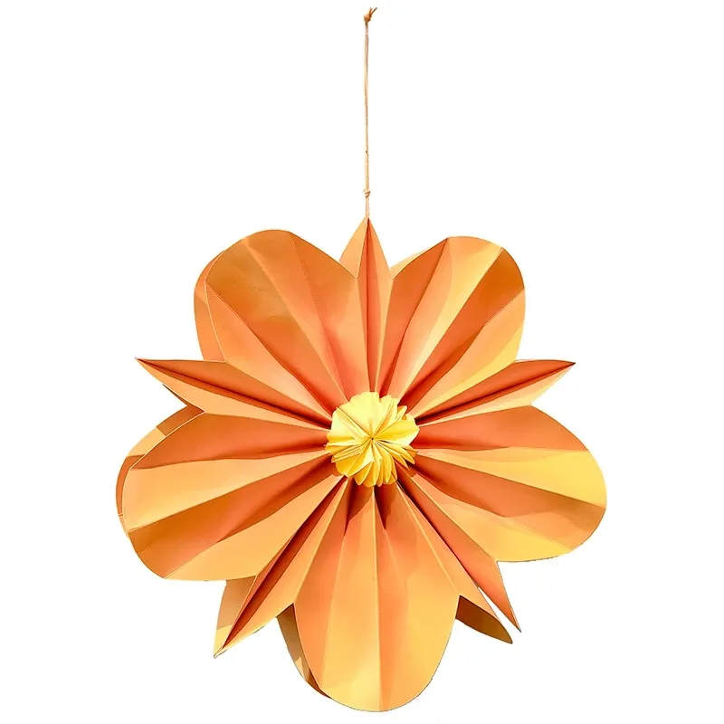 Buy Papirsblomst, orange, Ø30cm, 2 stk/ pk.