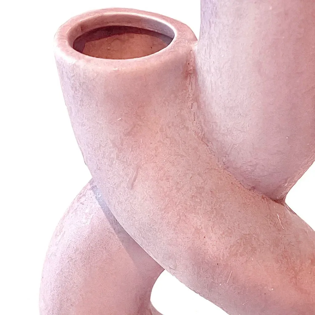 Buy Porcelænsvase, lyserød, H21cm