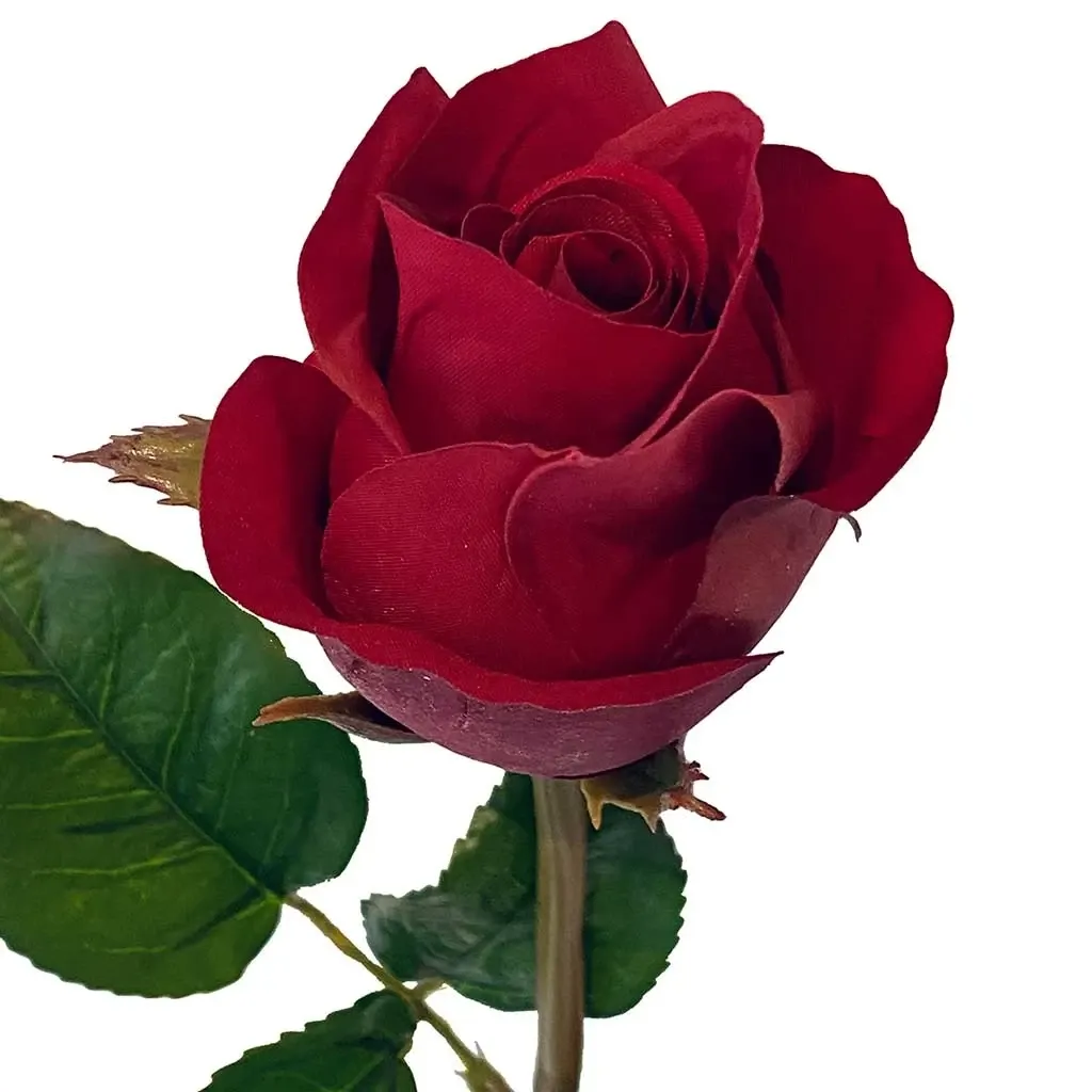 Buy Rød rose på stilk, 58cm, kunstig blomst