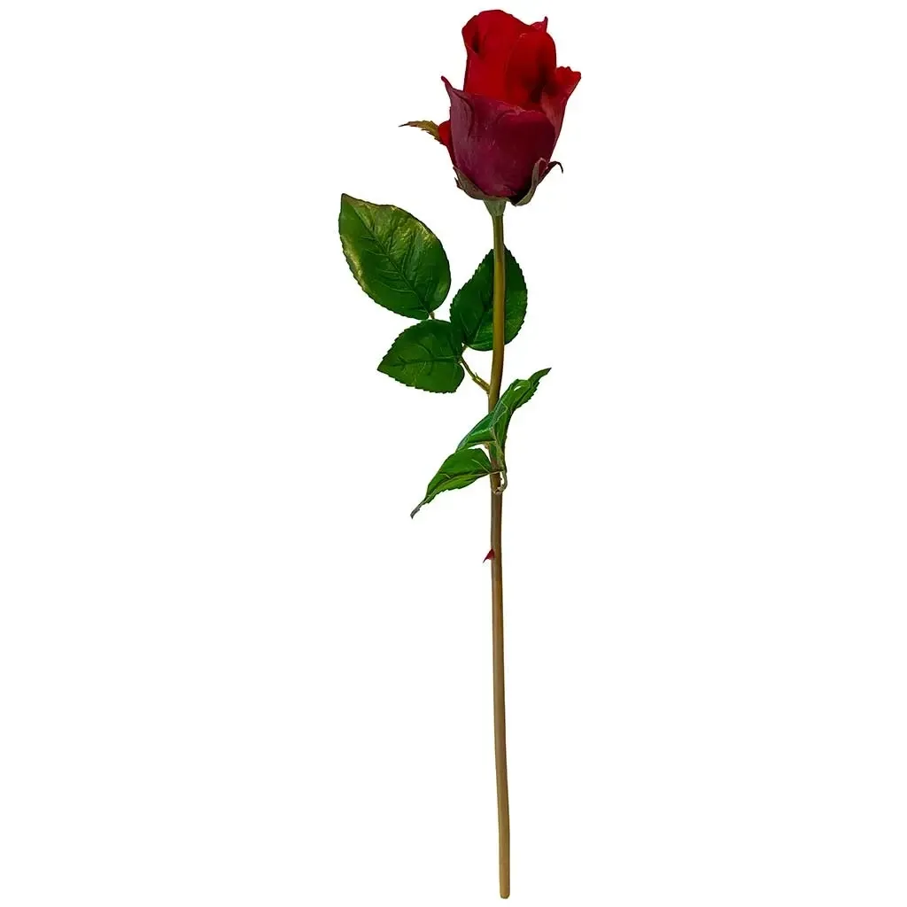 Buy Rød rose på stilk, 58cm, kunstig blomst