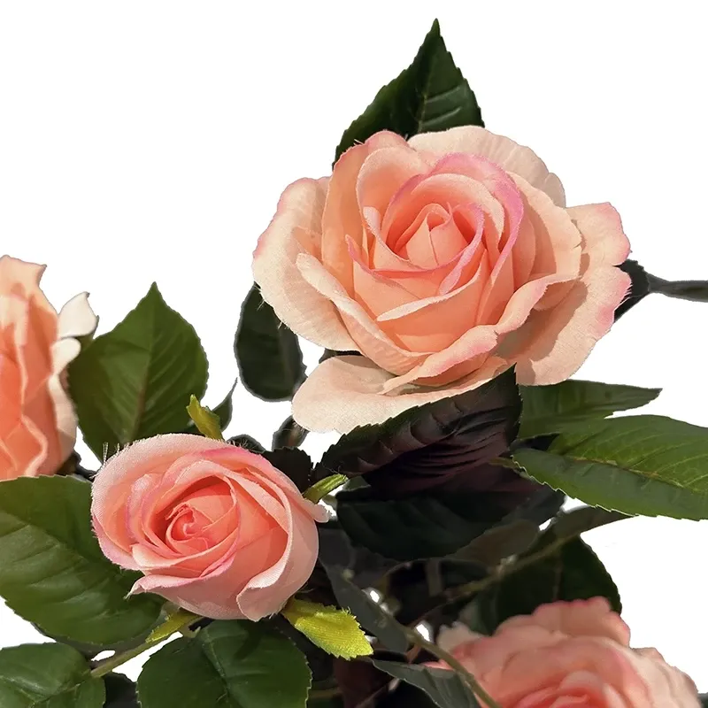 Buy Rose i potte, 56cm, lyserød, kunstig blomst