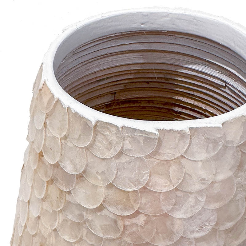 Buy Rund vase, creme, 32cm