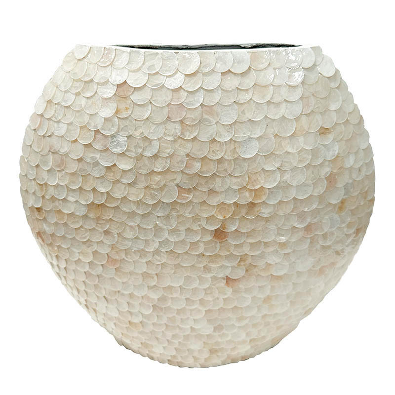 Buy Rund vase, creme, 32cm