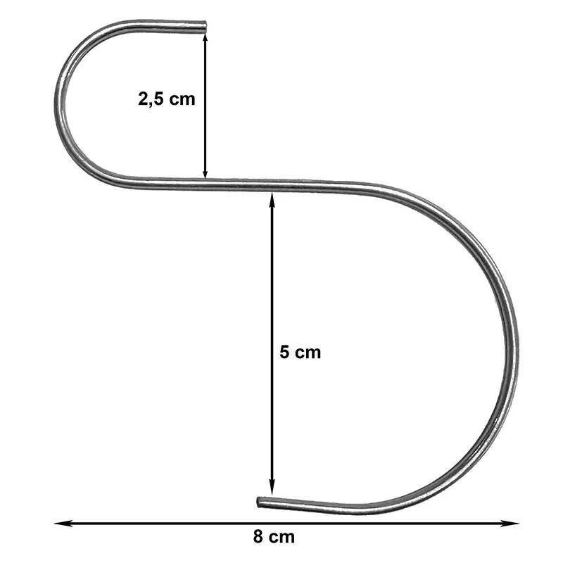Buy S-kroge 100stk. pose, Åbning 2,5cm/5cm