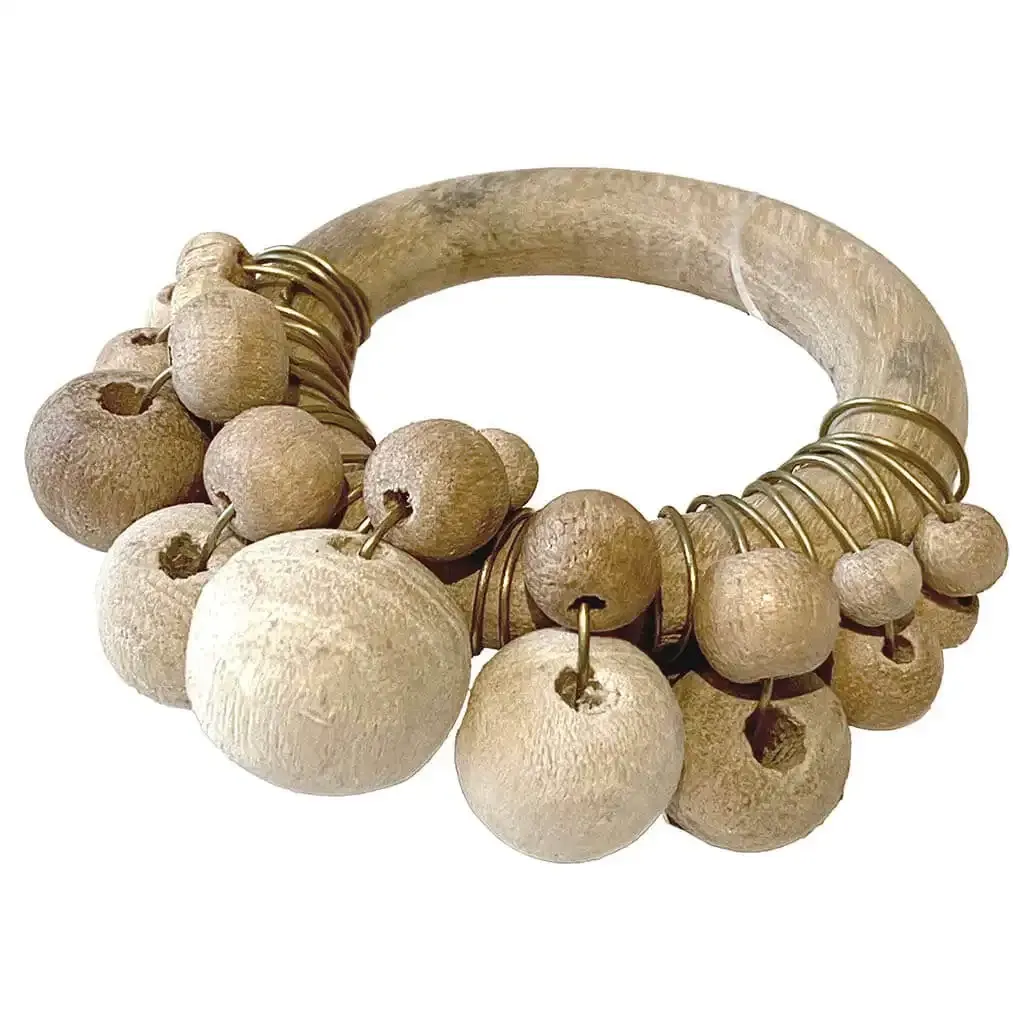 Buy Servietring m mix træperler