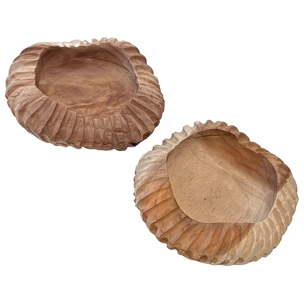 Buy Skål i teaktræ, FSC certifikeret, 18cm, unik