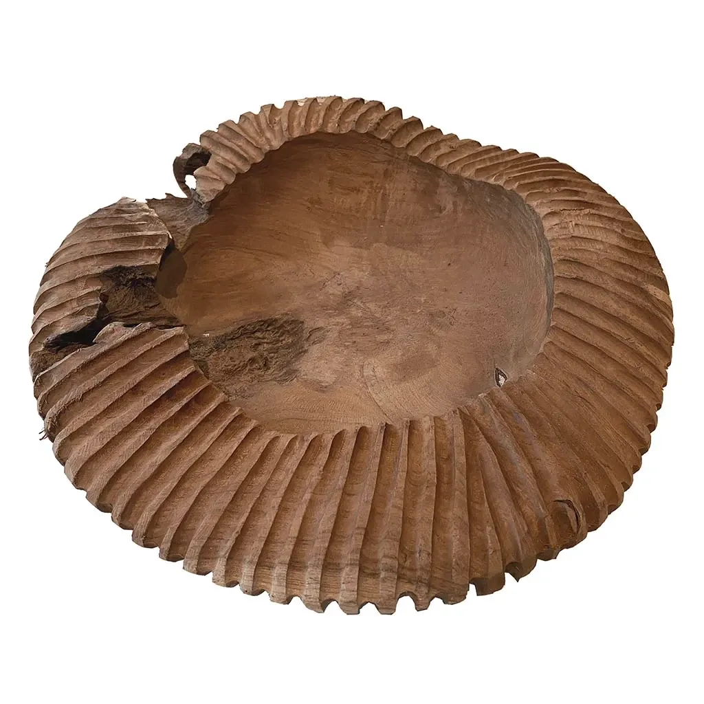 Buy Skål i teaktræ, FSC certifikeret, 18cm, unik