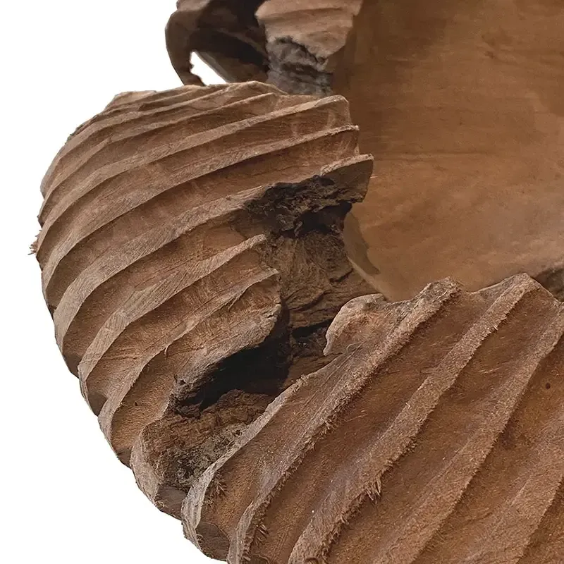 Buy Skål i teaktræ, FSC certifikeret, 18cm, unik