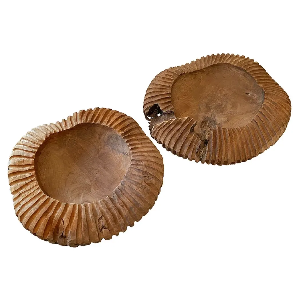 Buy Skål i teaktræ, FSC certifikeret, 18cm, unik