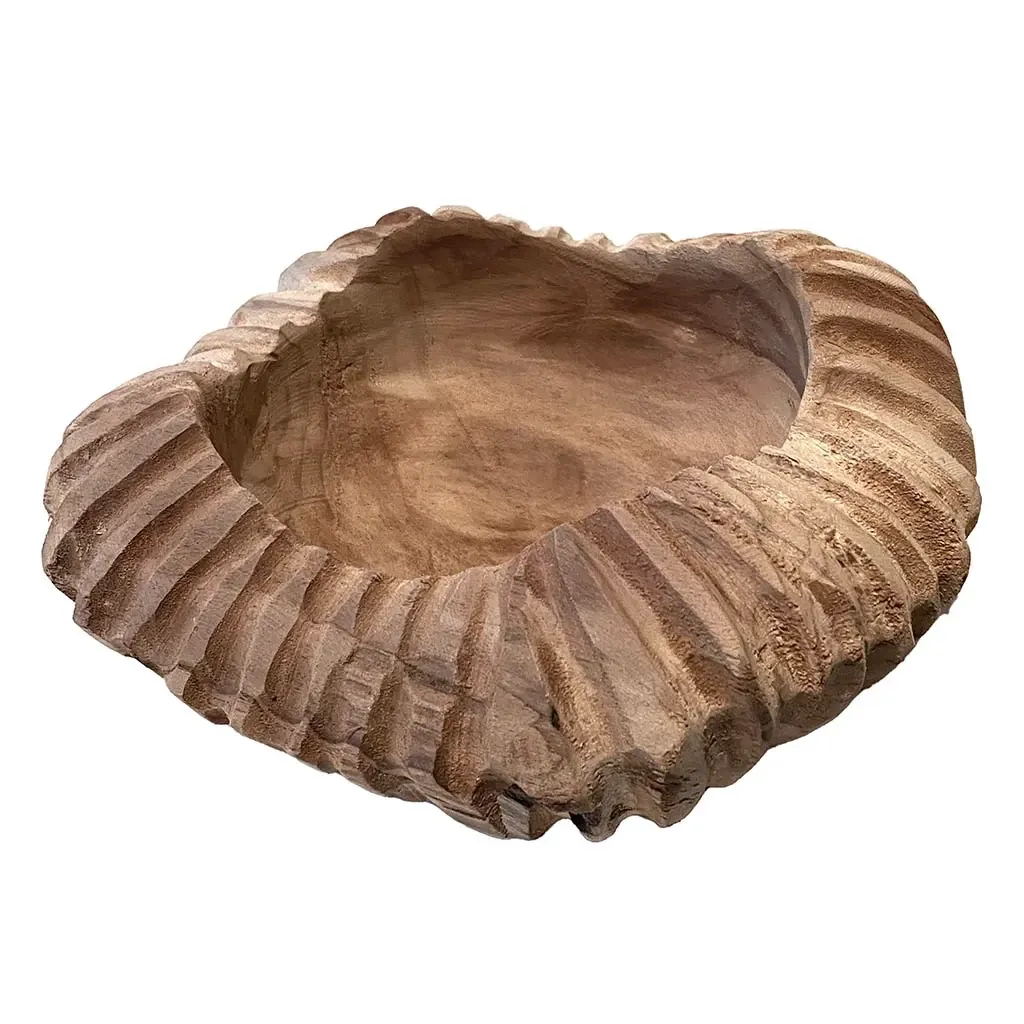 Buy Skål i teaktræ, FSC certifikeret, 18cm, unik