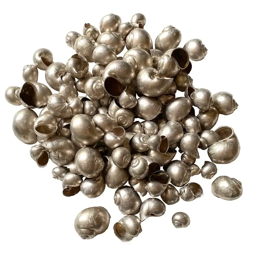 Buy Skaller m sølv vasket look, 500g, ægte skaller