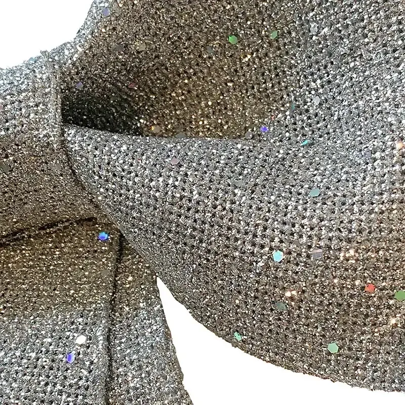 Buy Sløjfe i sølv m glimmer og ophæng, 40cm