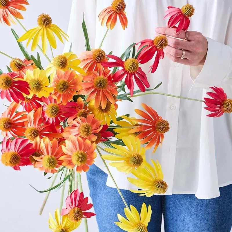 Buy Solhat, gul, 90cm, Rudbeckia, kunstig blomst