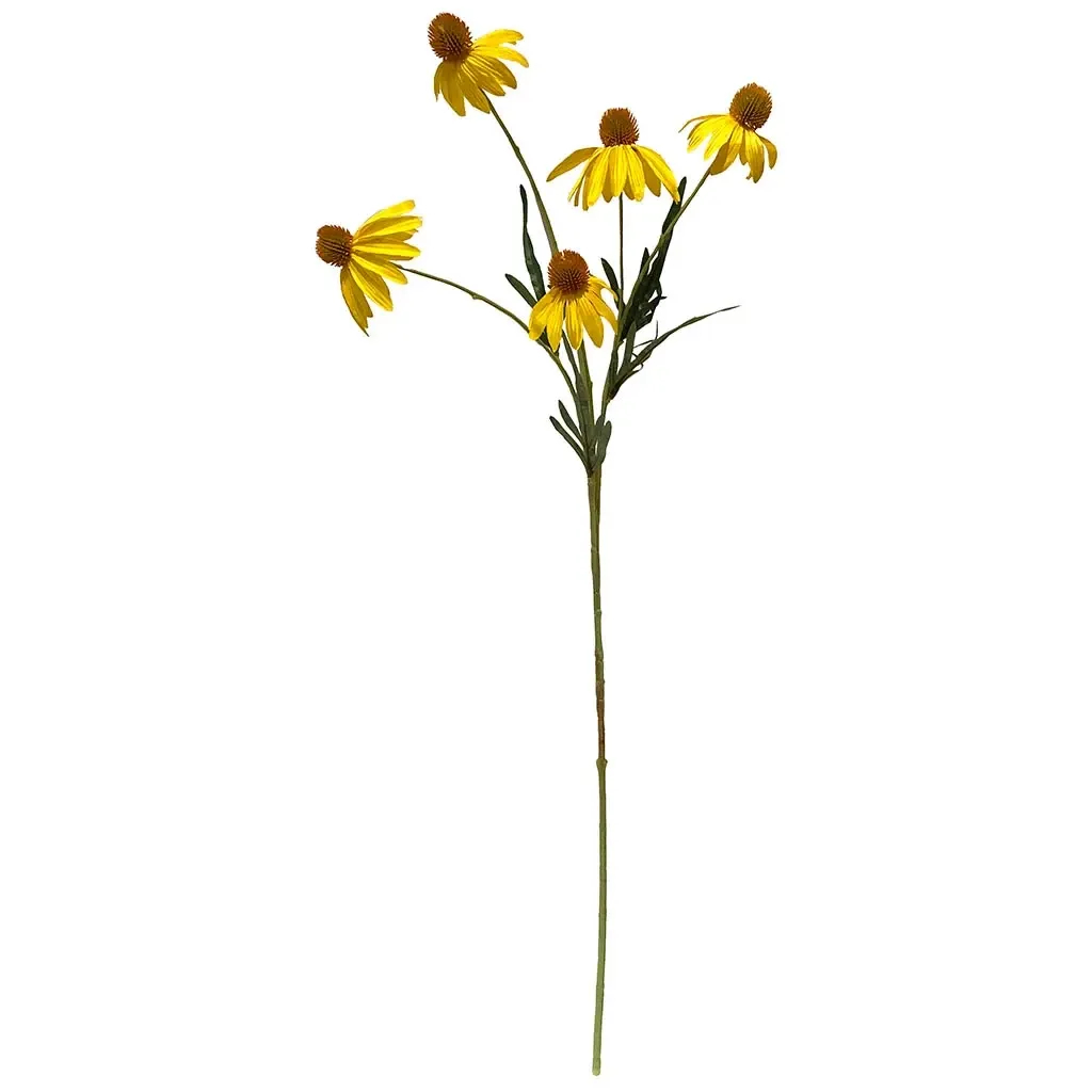 Buy Solhat, gul, 90cm, Rudbeckia, kunstig blomst