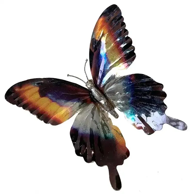 Buy Sommerfugle på klips, 6 stk, metalic look