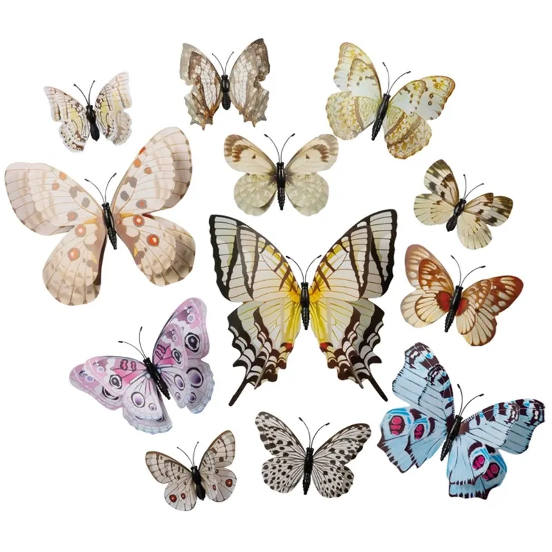 Buy Sommerfugle, 12 stk. på magnet, kunstige