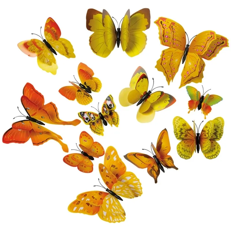 Buy Sommerfugle, 12 stk. på magnet, kunstige