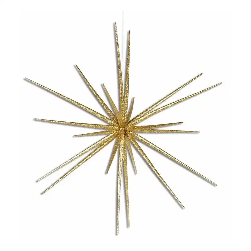 Buy Sputnik stjerne, guld glitter, Ø38