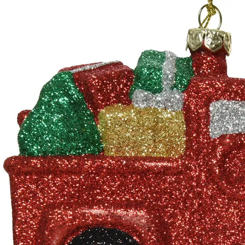 Buy Truck m gaver, glitter rød, 8,5cm