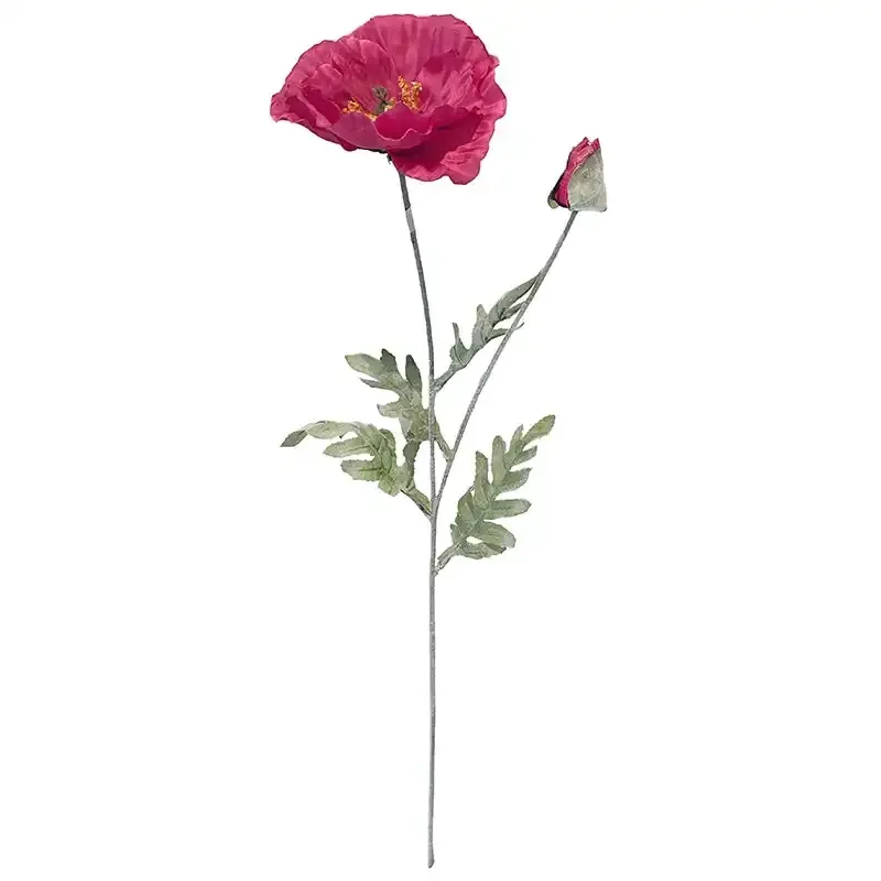 Buy Valmue på stilk, lyserød, 70cm, kunstig blomst