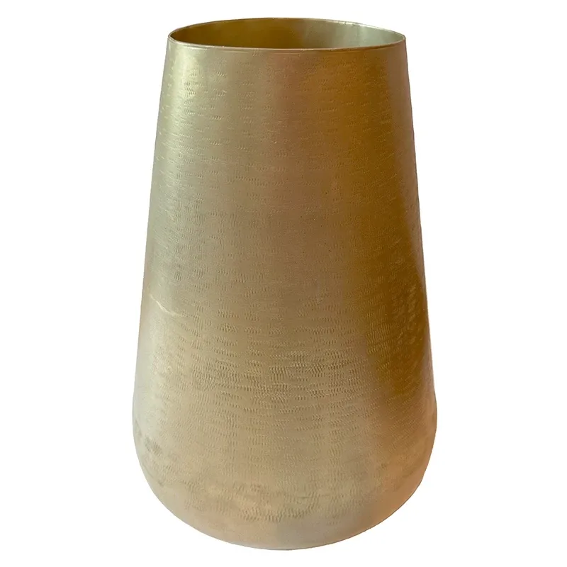Buy Vase i aluminium, 37,5cm, guld, inden-udendørs