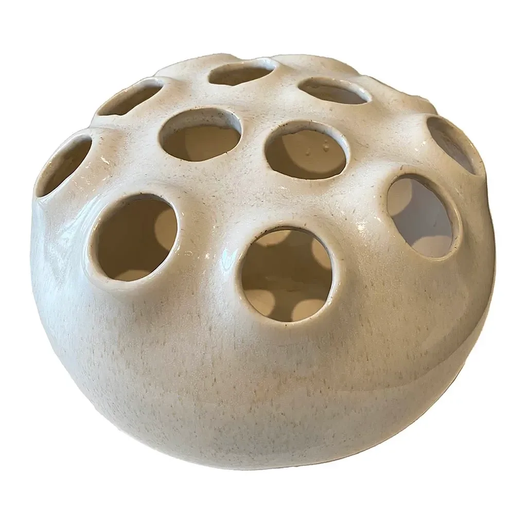 Buy Vase i keramik, hvid, Ø20cm