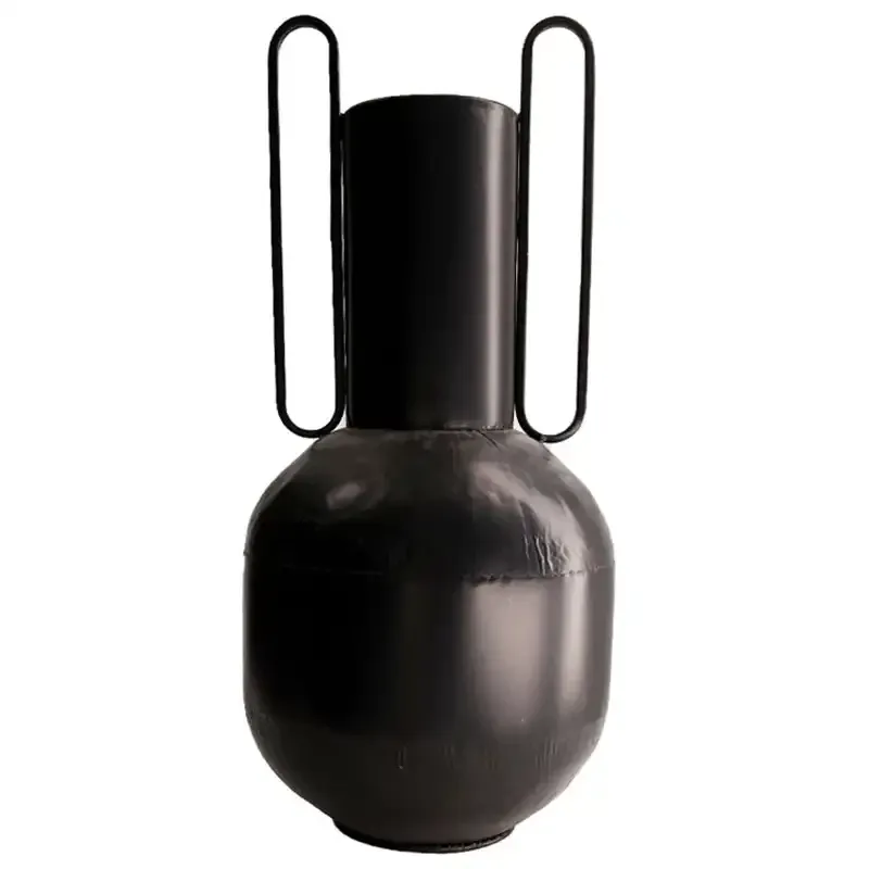 Buy Vase i metal m hanke, sort, 53cm