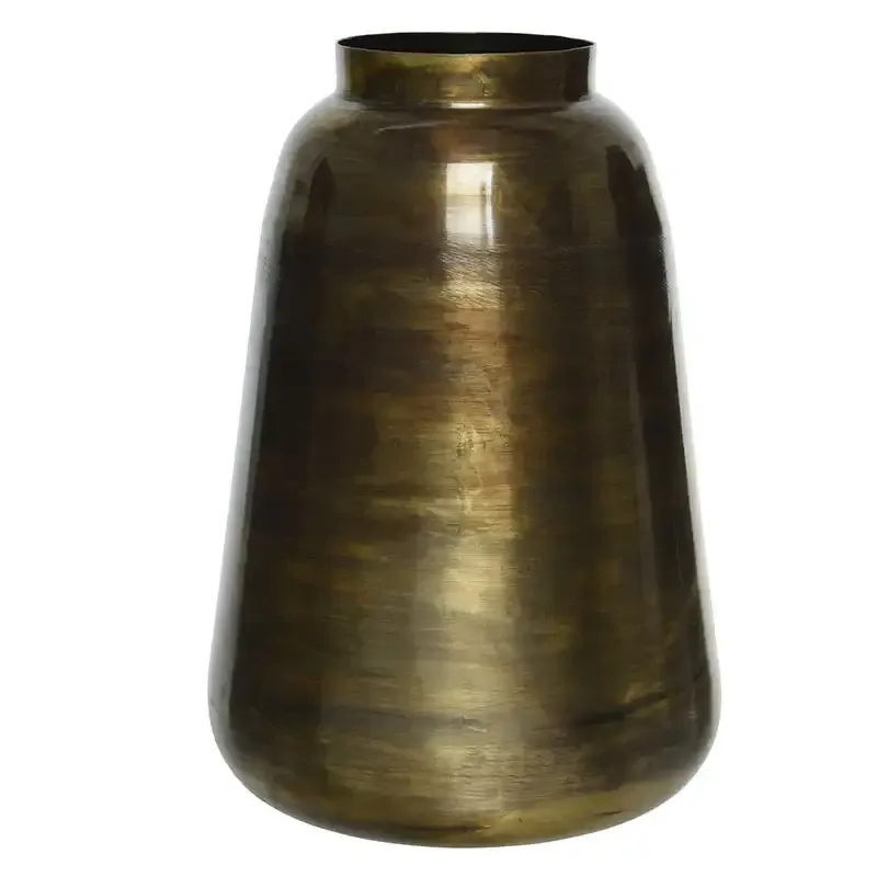 Buy Vase i metal, brun antik farve, 26cm