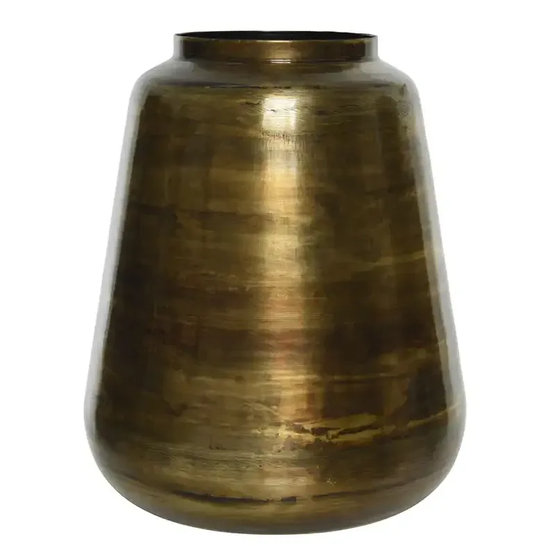 Buy Vase i metal, brun antik farve, 29cm