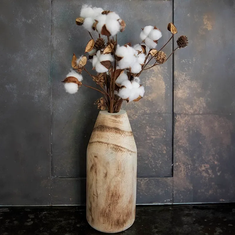 Buy Vase i paulownia træ, H28cm