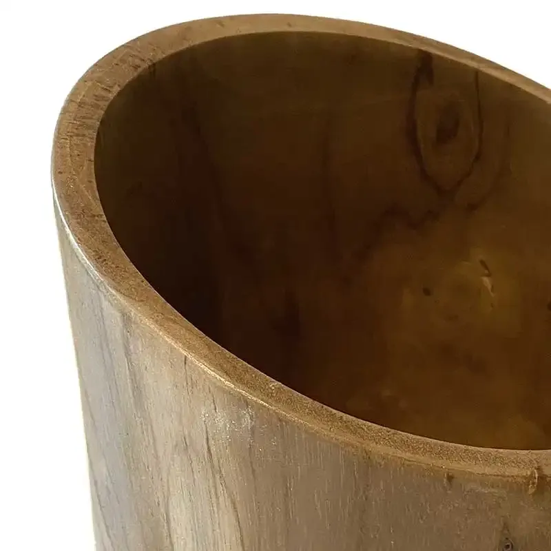 Buy Vase i teaktræ, H30cm