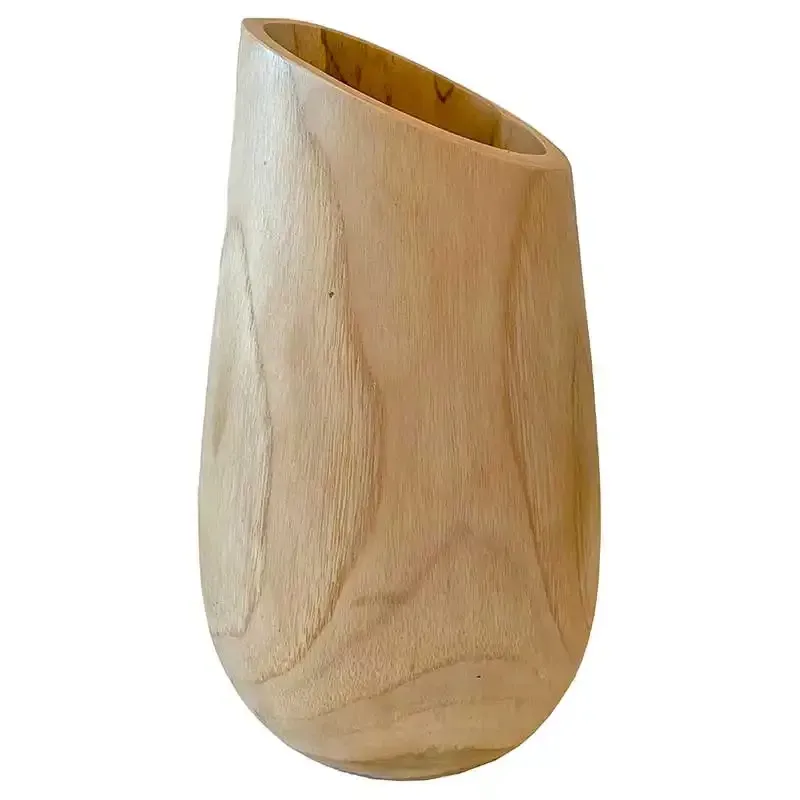 Buy Vase i teaktræ, H30cm