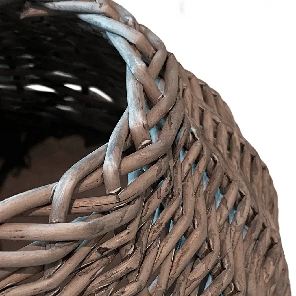 Buy Vase m flet/paulownia, 25cm, grå