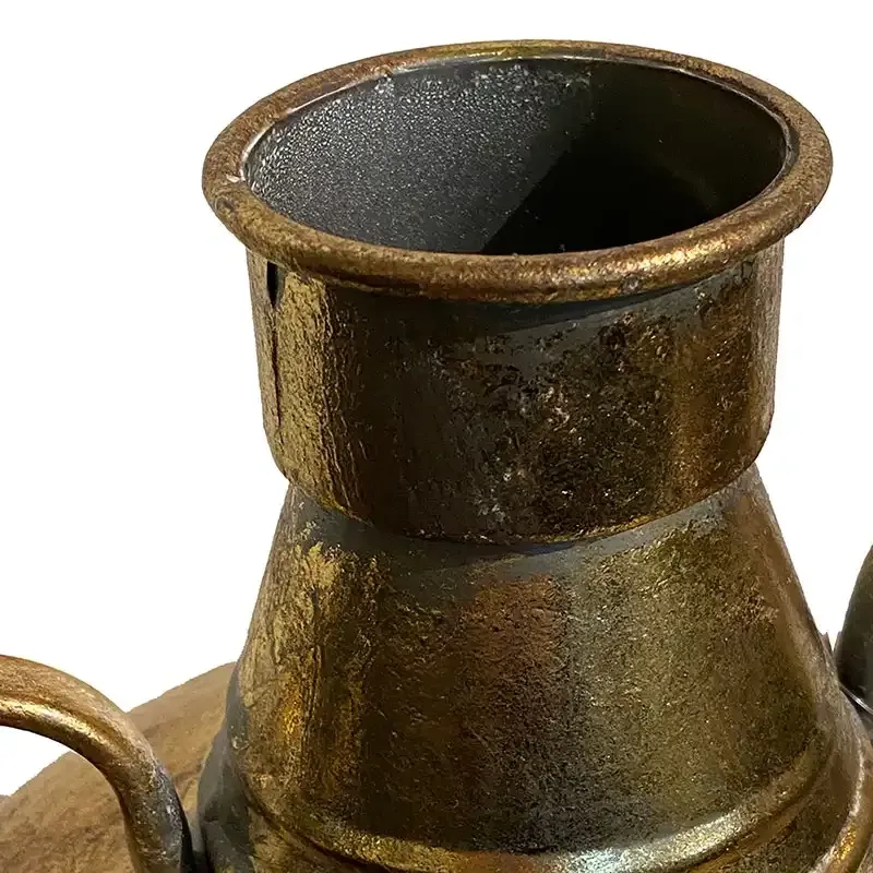 Buy Vase m hank, guld, metal