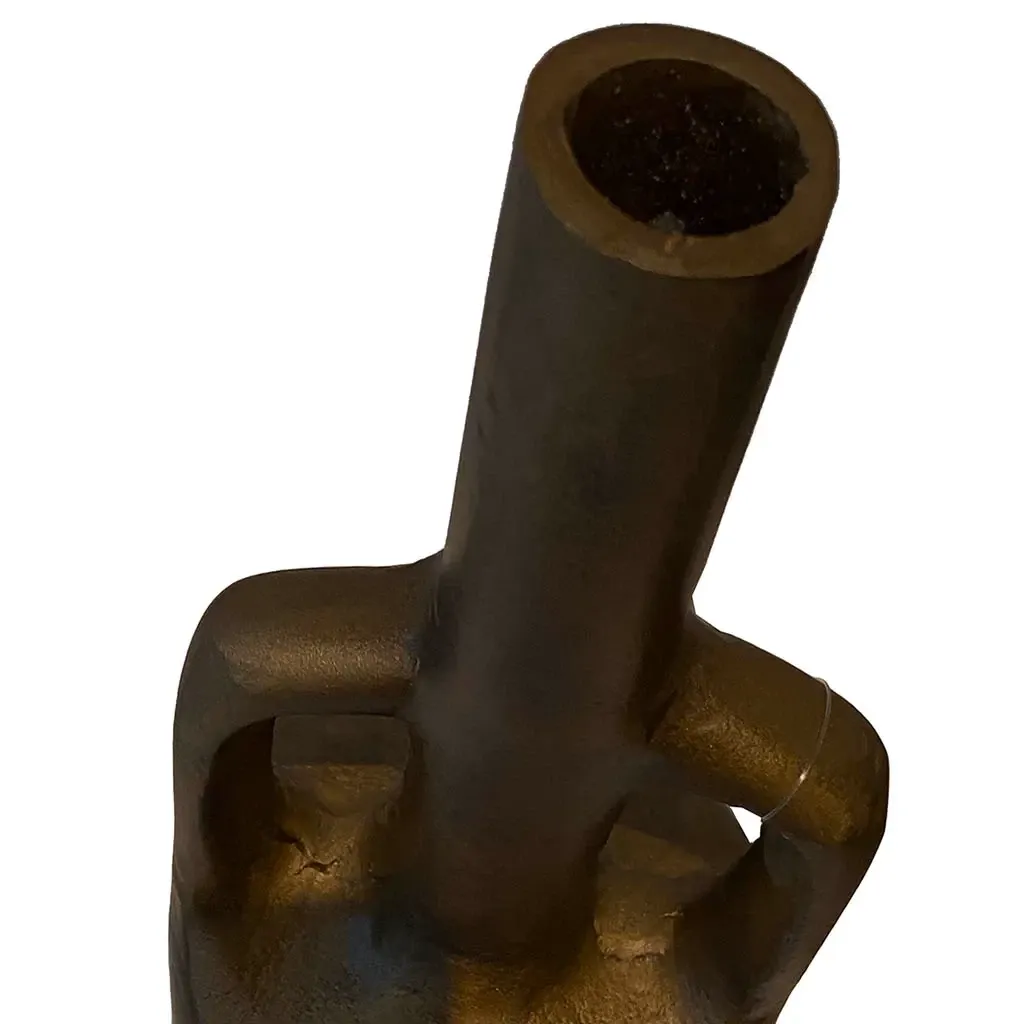 Buy Vase m smal lukning, 30cm, antik guld look