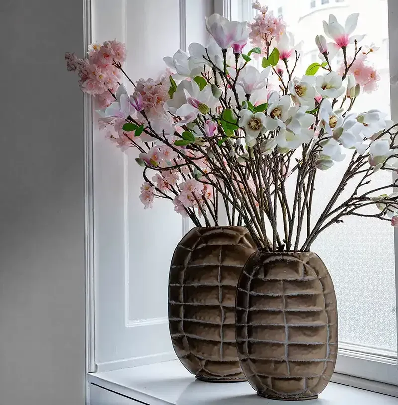 Buy Vase m struktur, bronze, 30cm