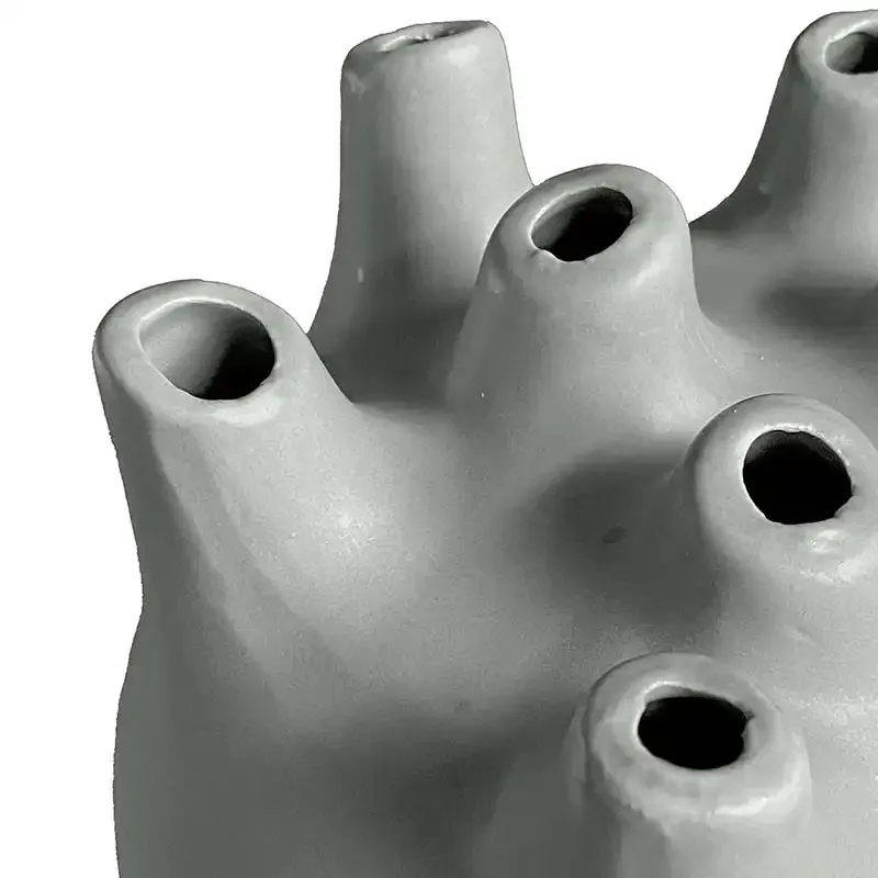 Buy Vase, grå-grøn keramik, Ø20,5cm