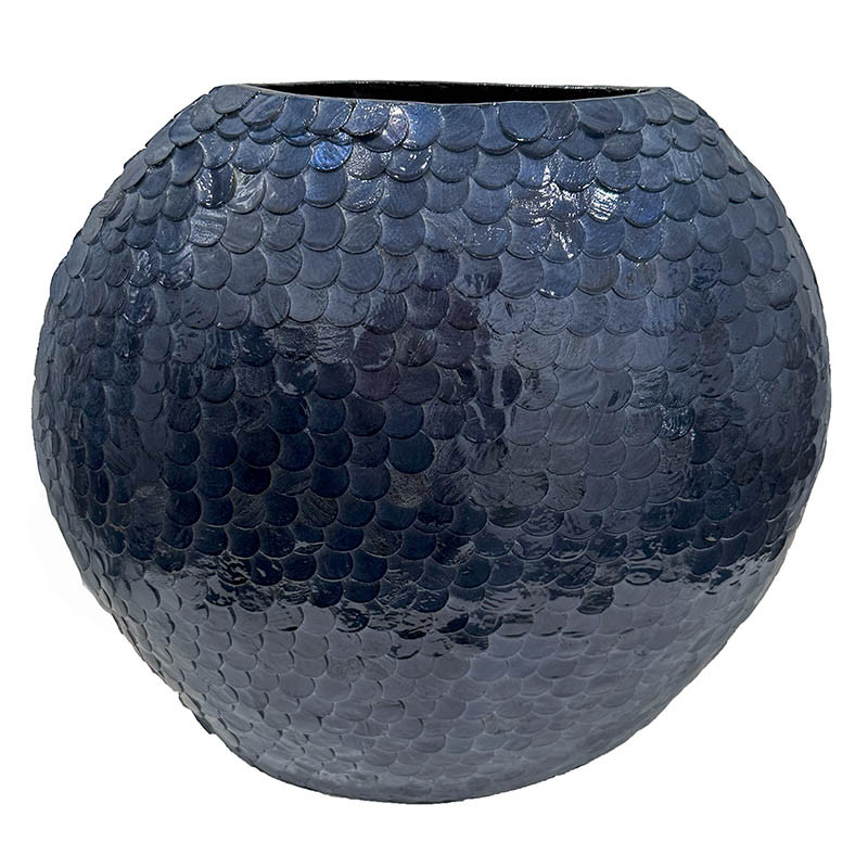 Buy Vase, mørkeblå, 38cm