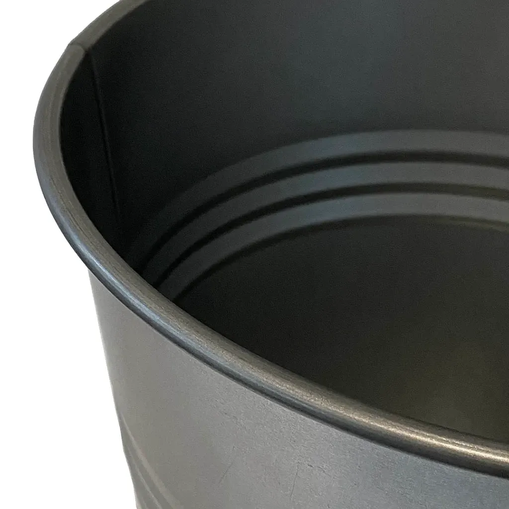 Buy Vase/spand i metal, grå, 40cm