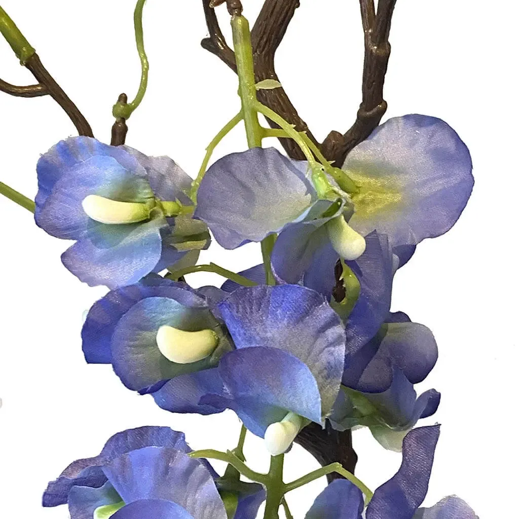 Buy Wisteria, blåregn, 145cm, kunstig blomstergren