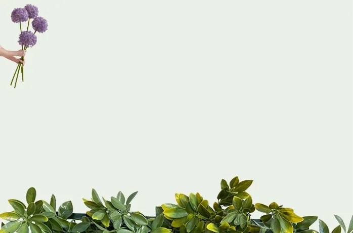 Kunstig plantervæg og prydløg