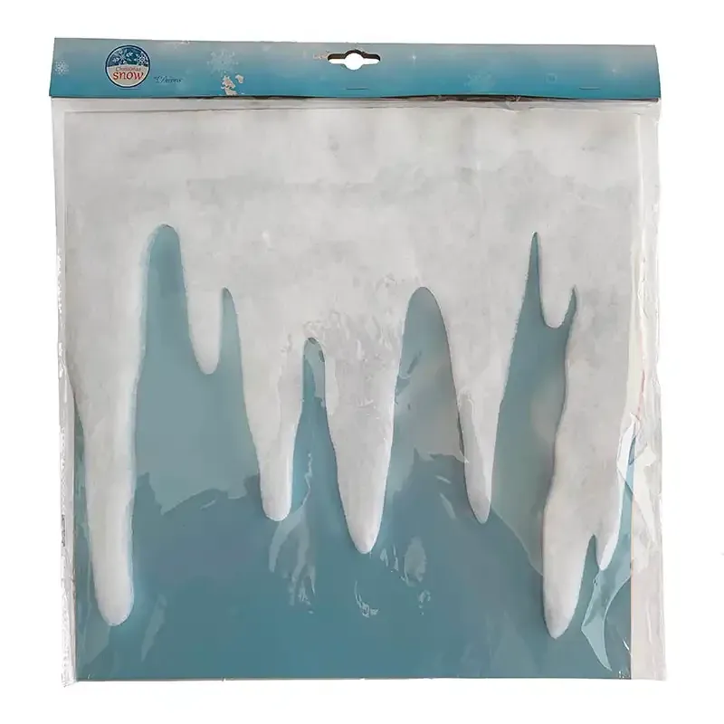 Fönstergirlang m istappar, konstgjord snö I Köp