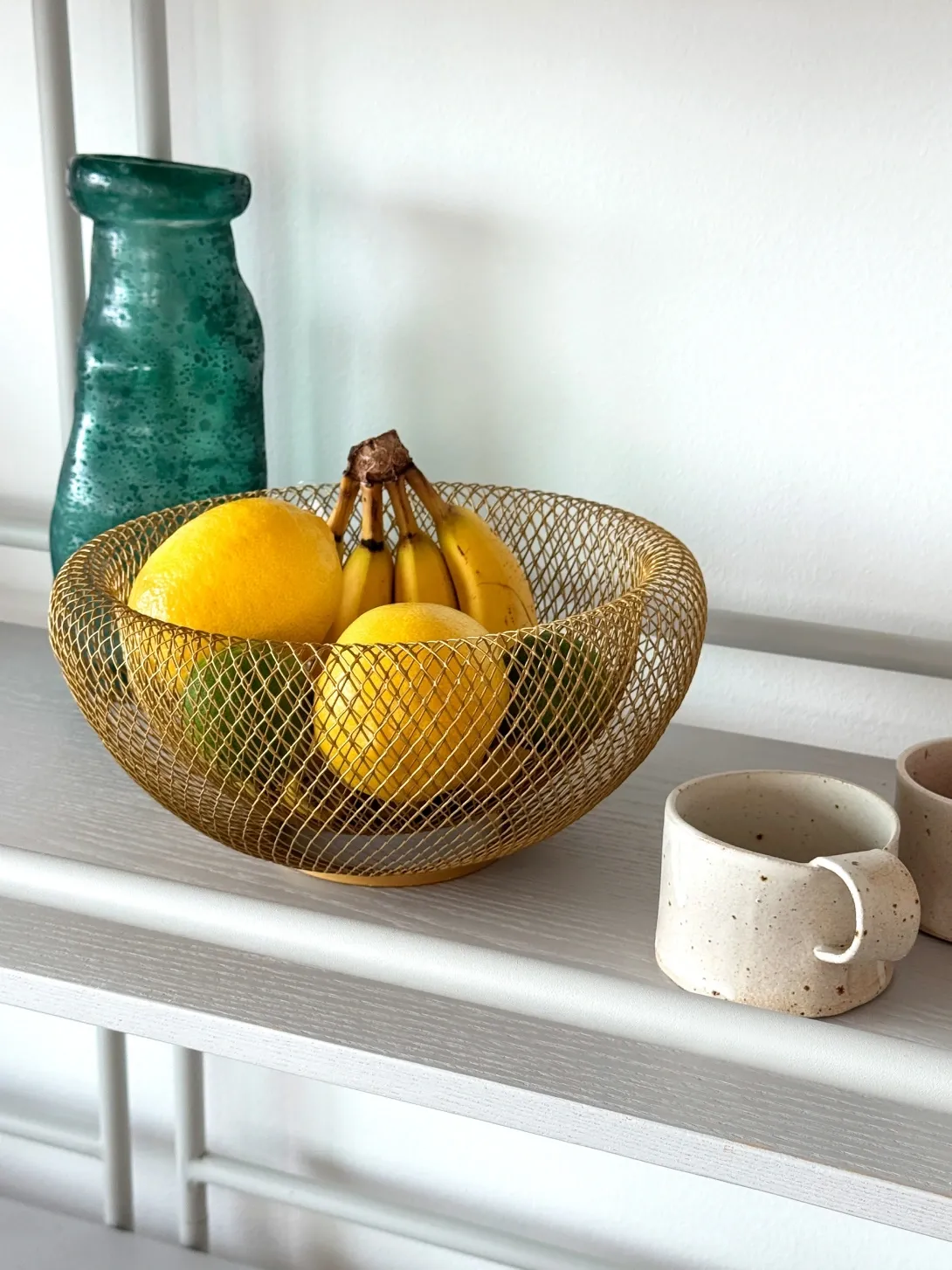 Guld metal skål - Brondsholm